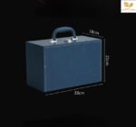 Set Hộp Đựng Trà Lọ Sứ Tròn, Hộp Da và Hộp Gỗ - Image 8