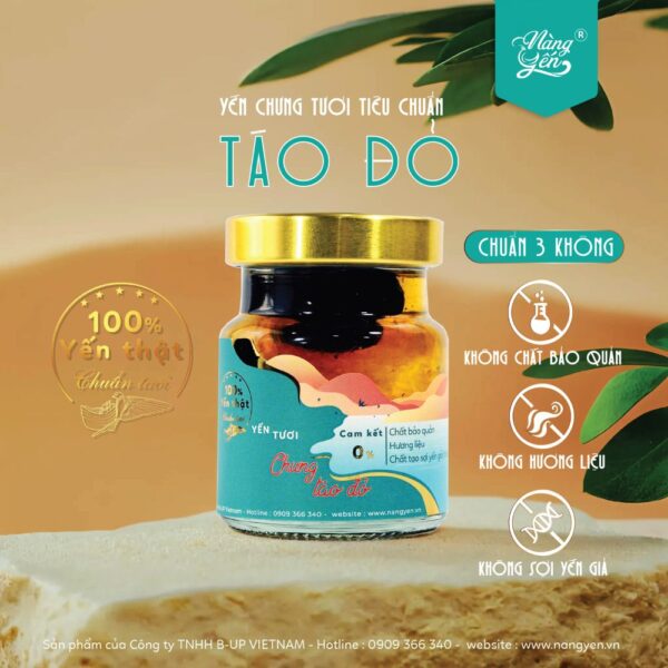 Yến Tươi Chưng Táo Đỏ